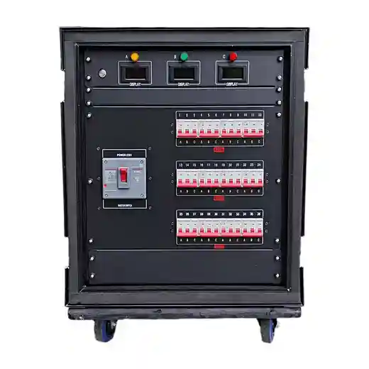6-channel Edsion110V+12-channel L21-30 208V output Camlock plug in and out Power Distribution